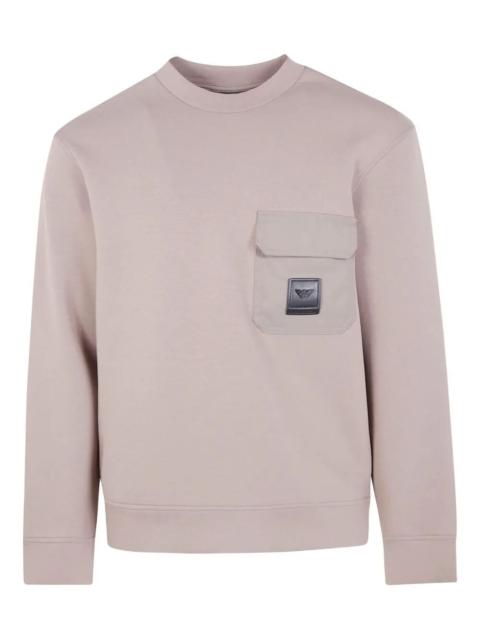 EMPORIO ARMANI Round Neck With Pocket Sweatshirt