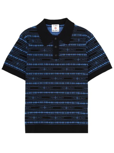 CASABLANCA Casablanca Men Polo "Sound Wave"