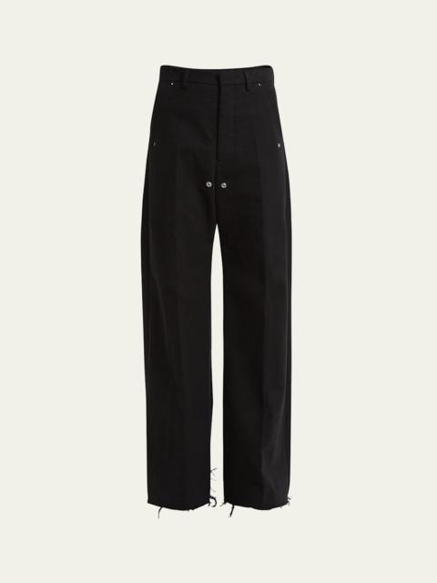 Rick Owens Men's Heavy Brushed Twill Tailored Bela Pants