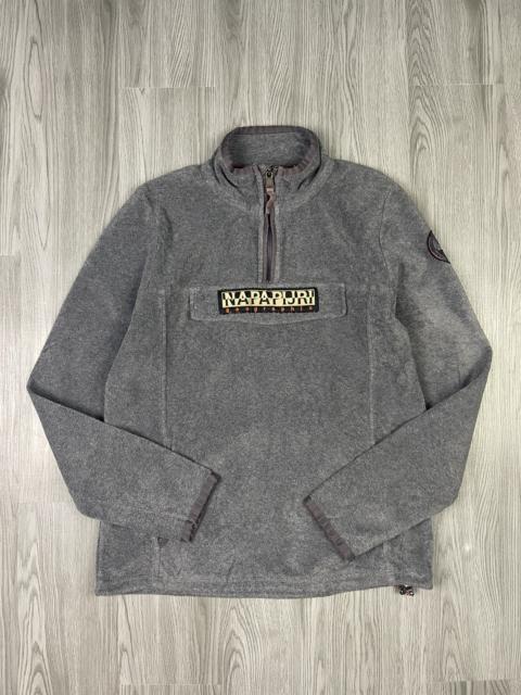 Other Designers Napapijri - Napapijri Geographic front pocket half zipper fleece sweater