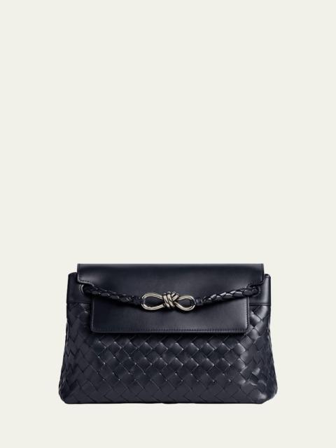 Bottega Veneta Men's Small Andiamo Leather Messenger Bag