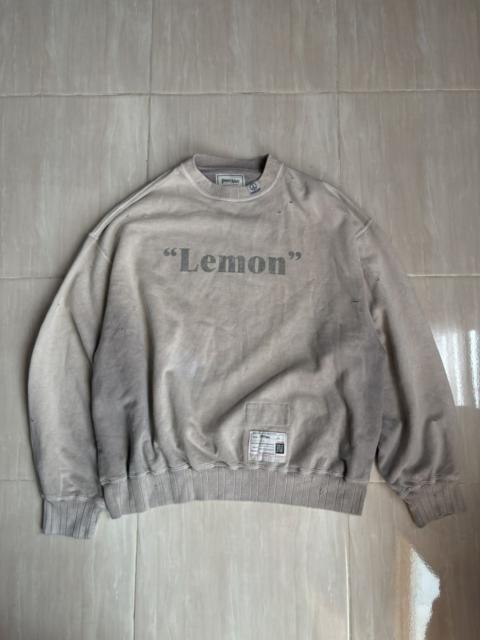 Maison MIHARAYASUHIRO MAISON MIHARA YASUHIRO-PEACE AND AFTER “LEMON” SWEATSHIRT