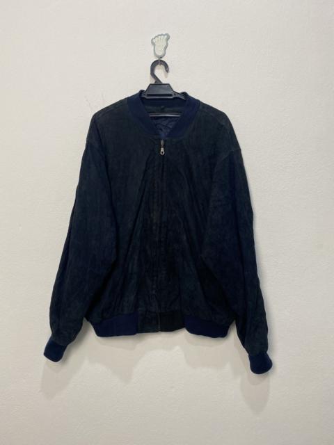 VERSACE VINTAGE VERSACE SUEDE LEATHER JACKET CASUAL STYLE