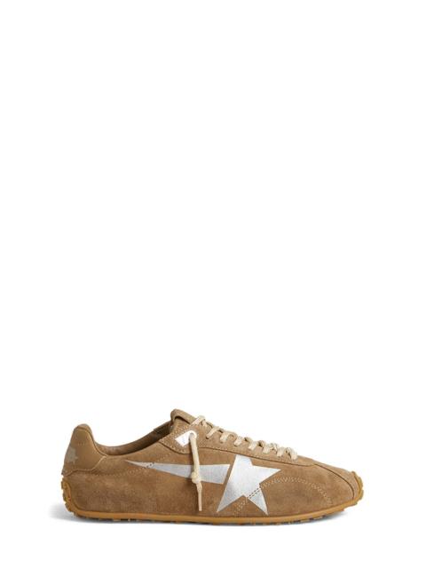 Golden Goose Golden Goose Marathon Speed Sneaker in Tobacco/Silver at Nordstrom