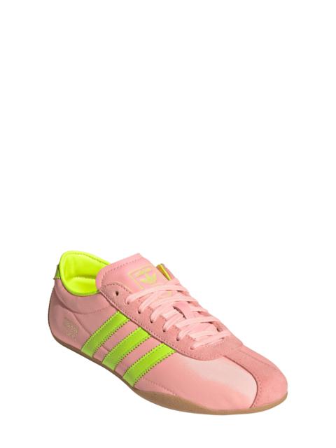 adidas adidas Tokyo Low Top Suede Sneaker in Pink/Solar Yellow/Gum at Nordstrom