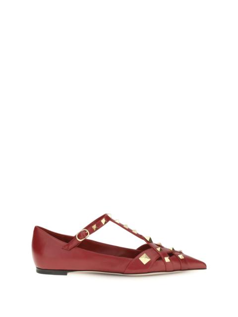 Valentino Valentino Garavani Studdy Ballerinas Bright Red Women
