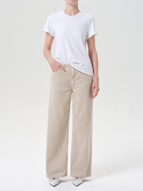 AGOLDE KEIRA JEAN (CORDUROY) IN RICE GRASS