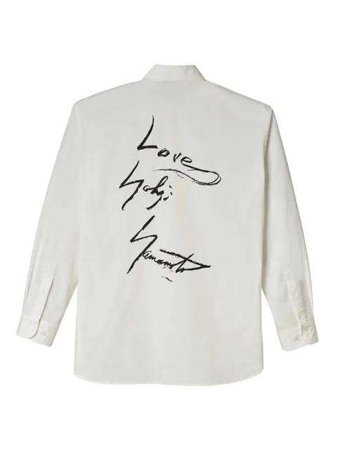 RARE Yohji Yamamoto Y-3 Adidas LOVE Shirt button up White