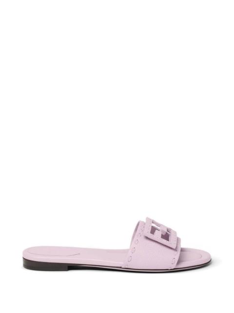 FENDI Fendi Women Baguette Leather Flat Sandals