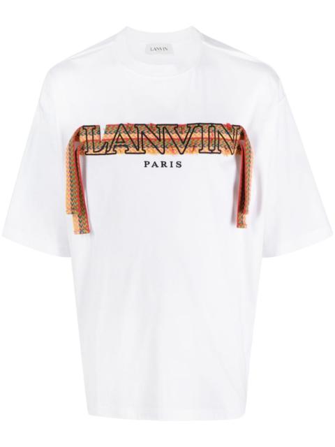 Lanvin Curb embroidered cotton T-shirt