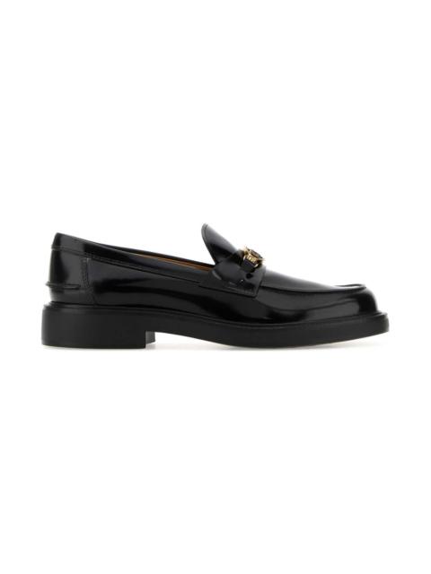 Tod's Black Leather Loafers