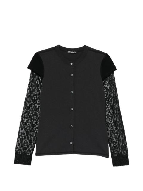 Our Legacy Our Legacy Heat Lace-appliqué Cardigan