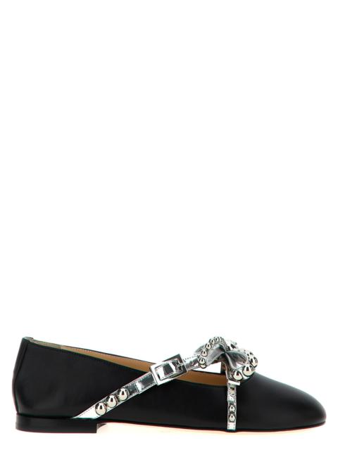 MACH & MACH Mach & Mach Women 'Crystal Studs' Ballet Flats