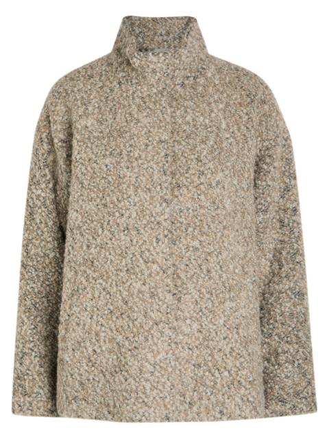 EILEEN FISHER Eileen Fisher Melange Alpaca-blend Jacket