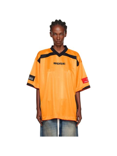 Martine Rose Yellow Printed Football T-shirt