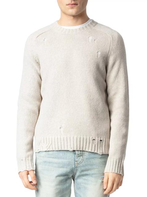 Zadig & Voltaire Jordan Merino Wool Destructed Sweater