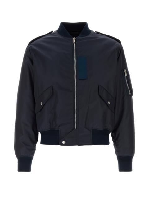 Givenchy Navy blue nylon bomber jacket