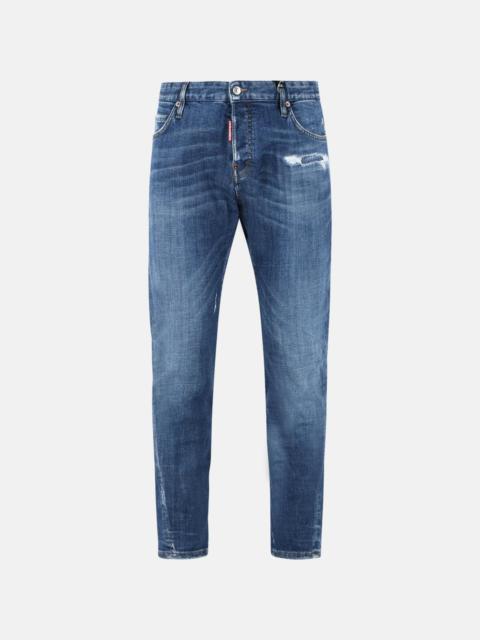 DSQUARED2 'TWST' BLUE COTTON JEANS