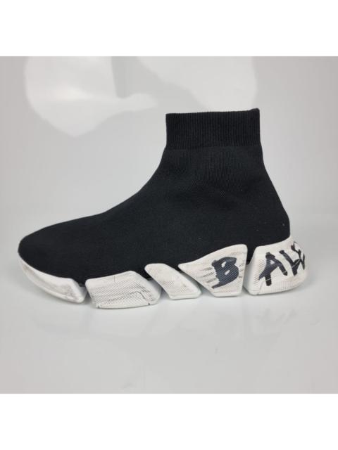 BALENCIAGA BALENCIAGA Speed 2 Men's Black And White Sneakers New (Euro