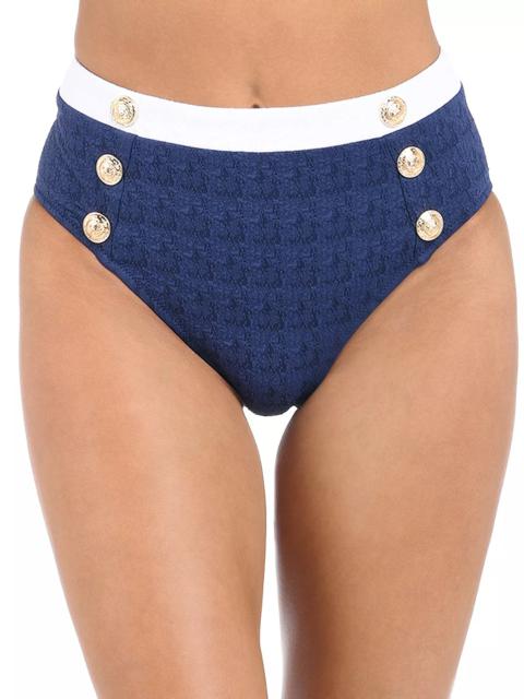 L'AGENCE Vanessa Color Blocked Bikini Bottoms