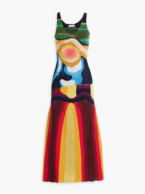 GABRIELA HEARST Tamra crocheted cashmere maxi dress