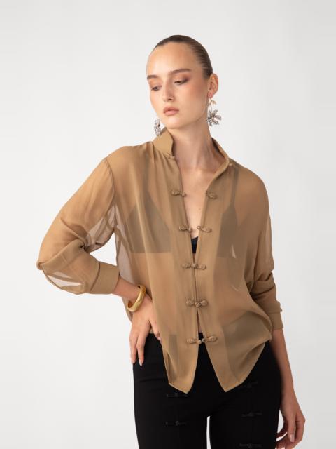 SAU LEE FALLON SILK SHIRT