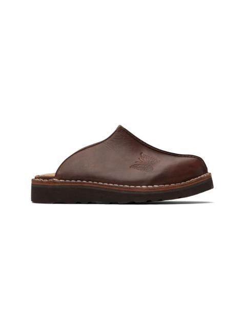 NEEDLES Brown Papillon Embossed Mountain Slip-In Loafers
