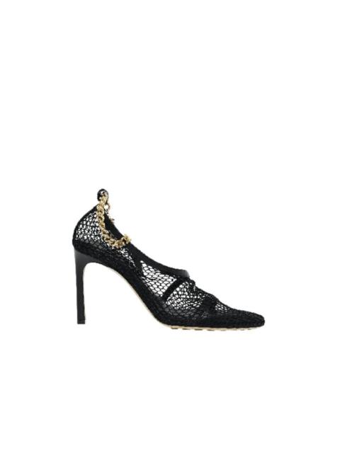 Bottega Veneta Bottega Veneta Chain-Trimmed 100Mm Mesh Sandals