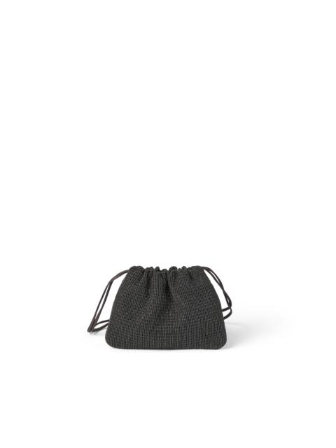 Brunello Cucinelli Brunello Cucinelli Riding leather soft pochette in Black at Nordstrom