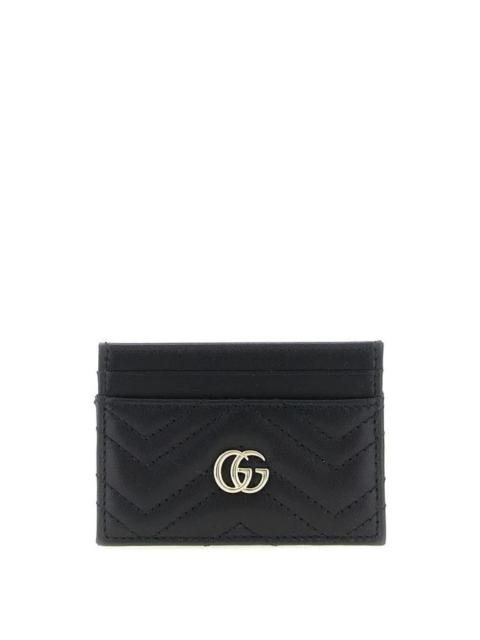GUCCI GUCCI GG Marmont Black Card Holder New And Authentic