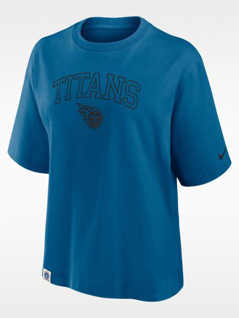 Nike Tennessee Titans Arch Boxy Women's Nike NFL T-Shirt