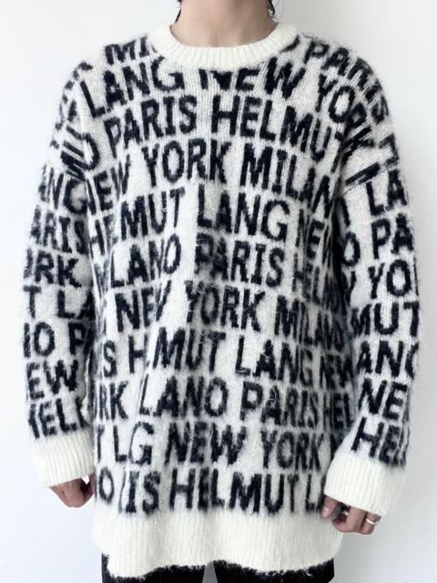 Helmut Lang Helmut Lang Logo Printed Knitwear
