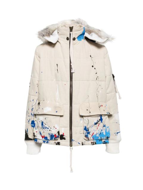 Greg Lauren SPLATTER-PAINT DOWN JACKET