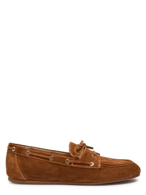 Stuart Weitzman Tinsley Moccasin Suede Loafers