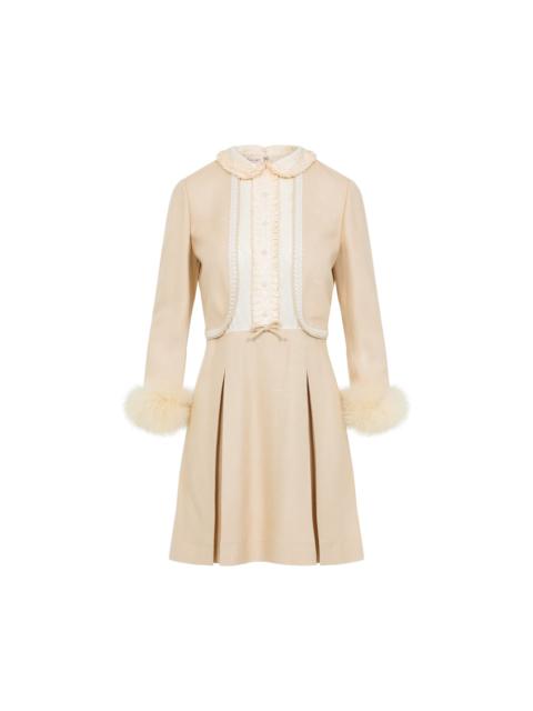 Valentino Feathers Mini Dress Women