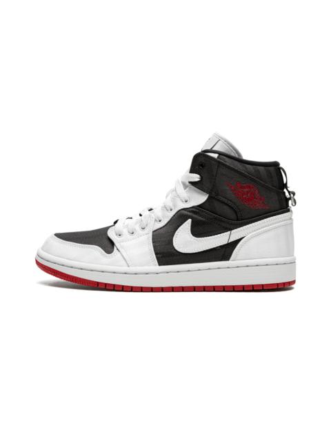 Jordan Wmns Air Jordan 1 Mid SE UTL "White / Black / Gym Red"