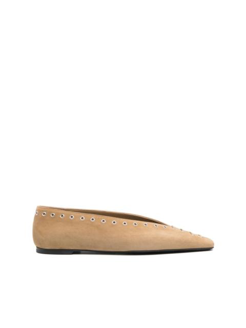 suede ballet flats