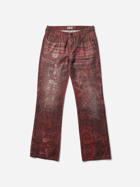 GUESS USA Women's Printed Straight Pants Petite