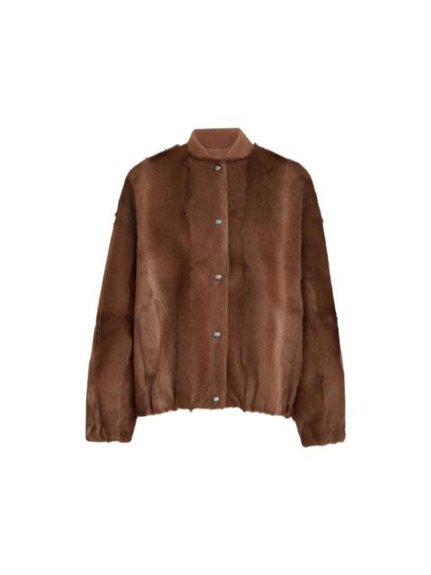 Brunello Cucinelli Brunello Cucinelli Brown Jackets - Faux Fur & Shearling Jackets Women