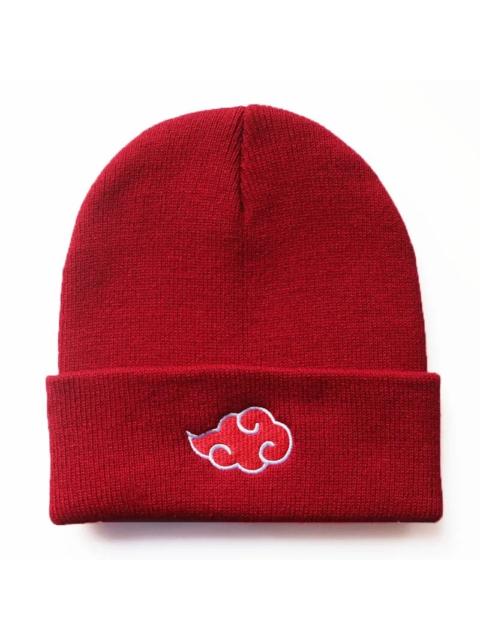 Other Designers Y2K Anime Akatsuki Red Cloud Beanies Winter Warm Hat Cute Embroidery Cap Adult Kid