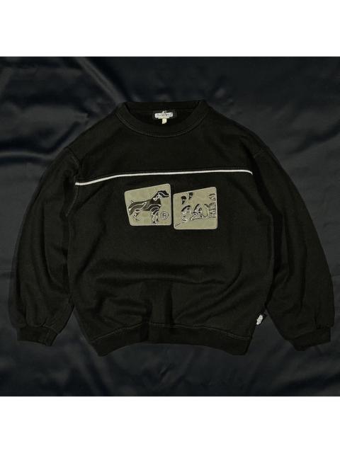 Other Designers Vintage Sk8 JNCO style Sweatshirt Reflective Logo Pit Bull