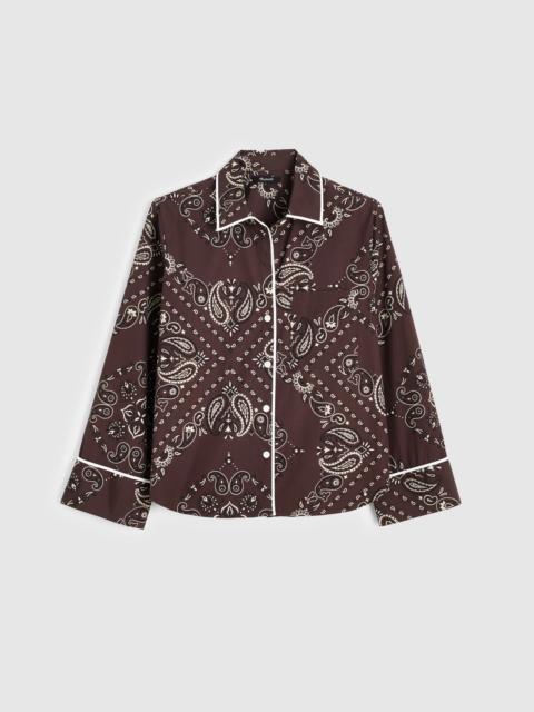 Madewell The Signature Y-Neck Shirt in Poplin