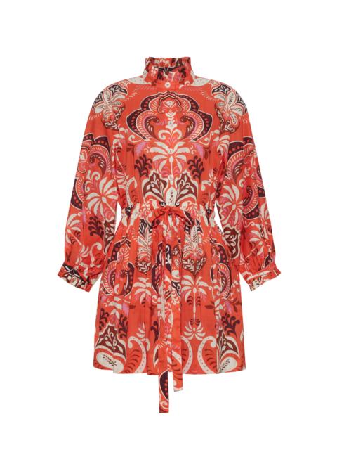 Cara Cara Beatrice Mini Dress
A Stunning Update To The Classic Shirtdress With Ruffle Details
