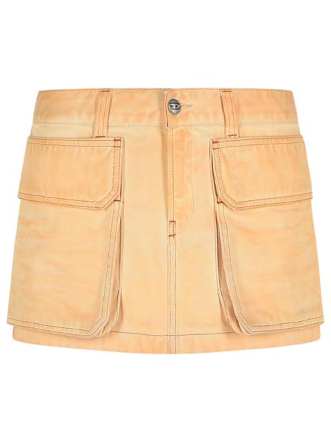Diesel Diesel Beige Cotton Miniskirt