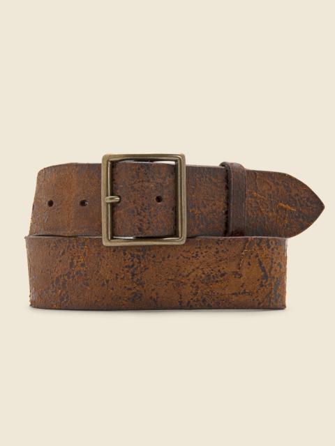 RRL by Ralph Lauren Distressed Leather Belt - Distressed Tan