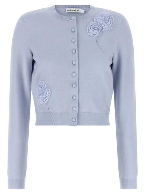 self-portrait Self Portrait Women 'Blue Flower Knit' Cardigan