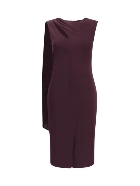 green emerald velvet dress L'agence Women's Kazuko Laser Cut Midi Dress - Black