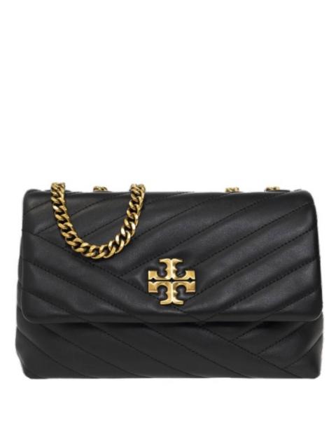 Other Designers Tory Burch Black Kira Chevron Small Convertible Shoulder Bag
