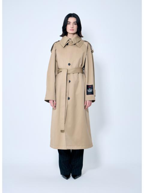 Jean Paul Gaultier Jean Paul Gaultier Women Deconstructed Cotton-Twill Trench Coat