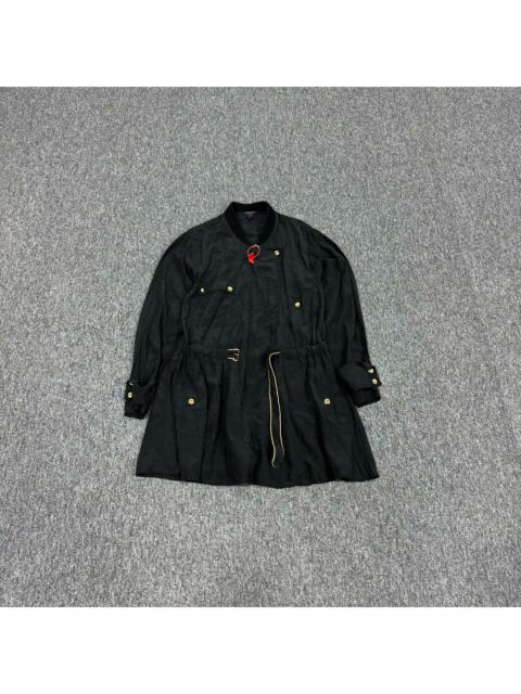 Louis Vuitton Louis Vuitton Coat With Belt With Metal Gold Buckle 